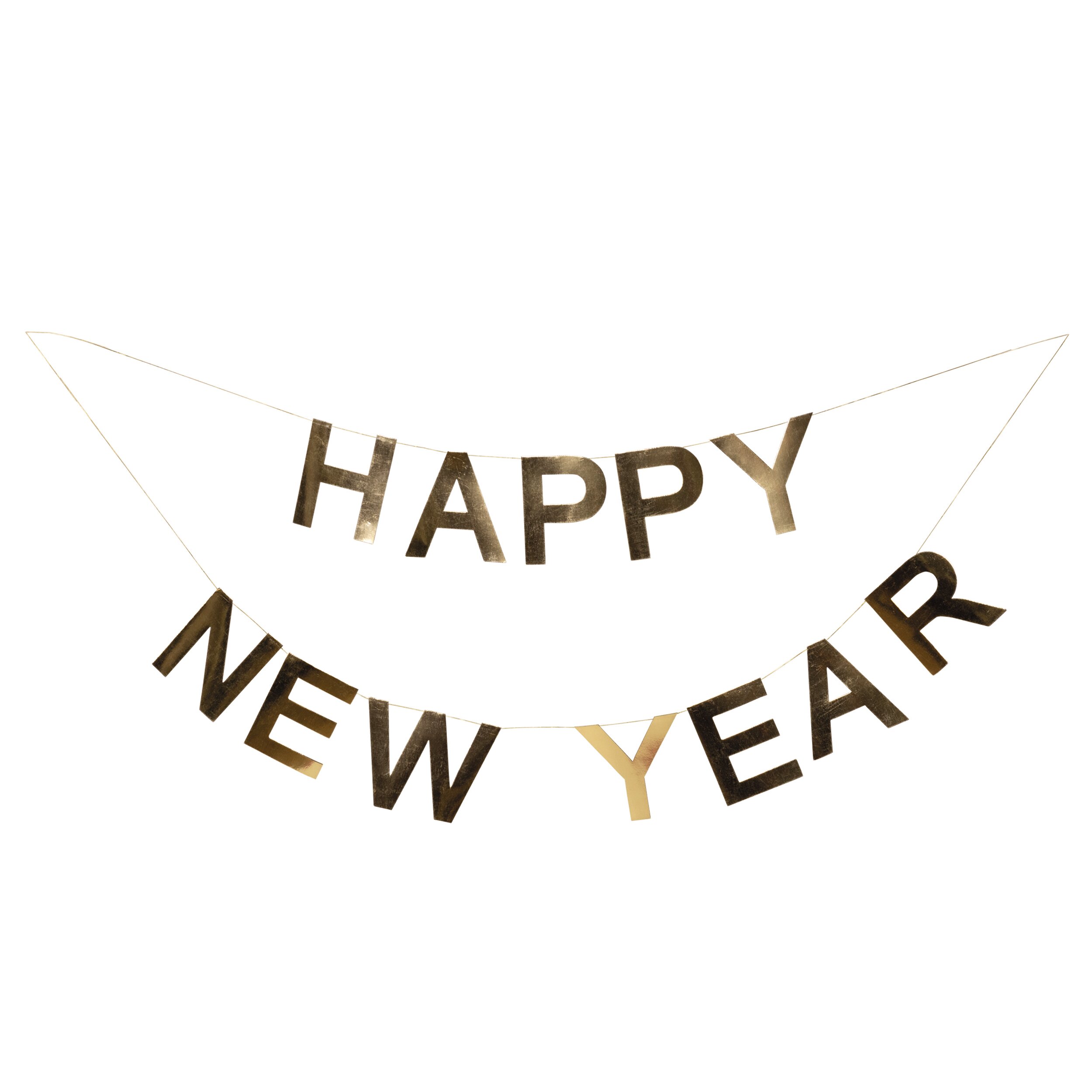 Happy New Year Girlande 2tlg.