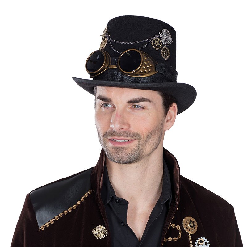 Steampunk Zylinder ca. 15 cm hoch Unisex