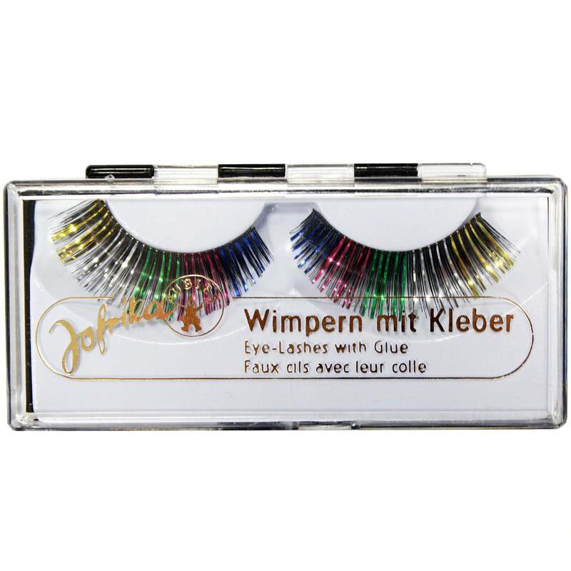 Glitter Wimpern regenbogen