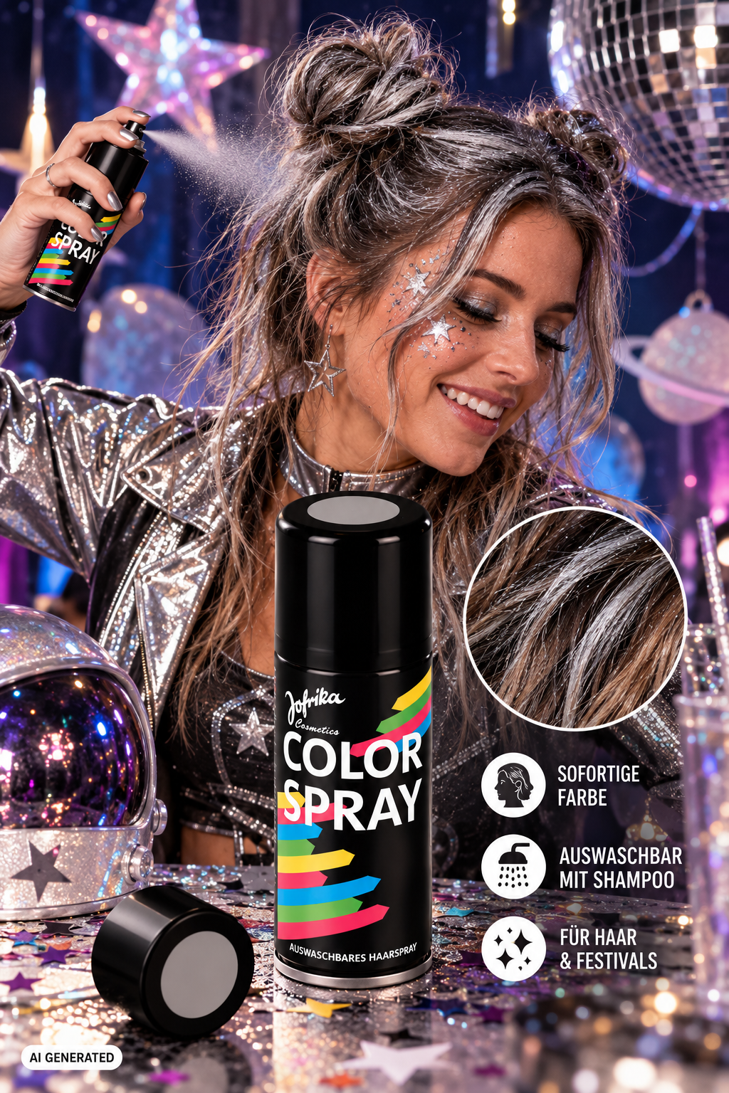 Color Spray silber