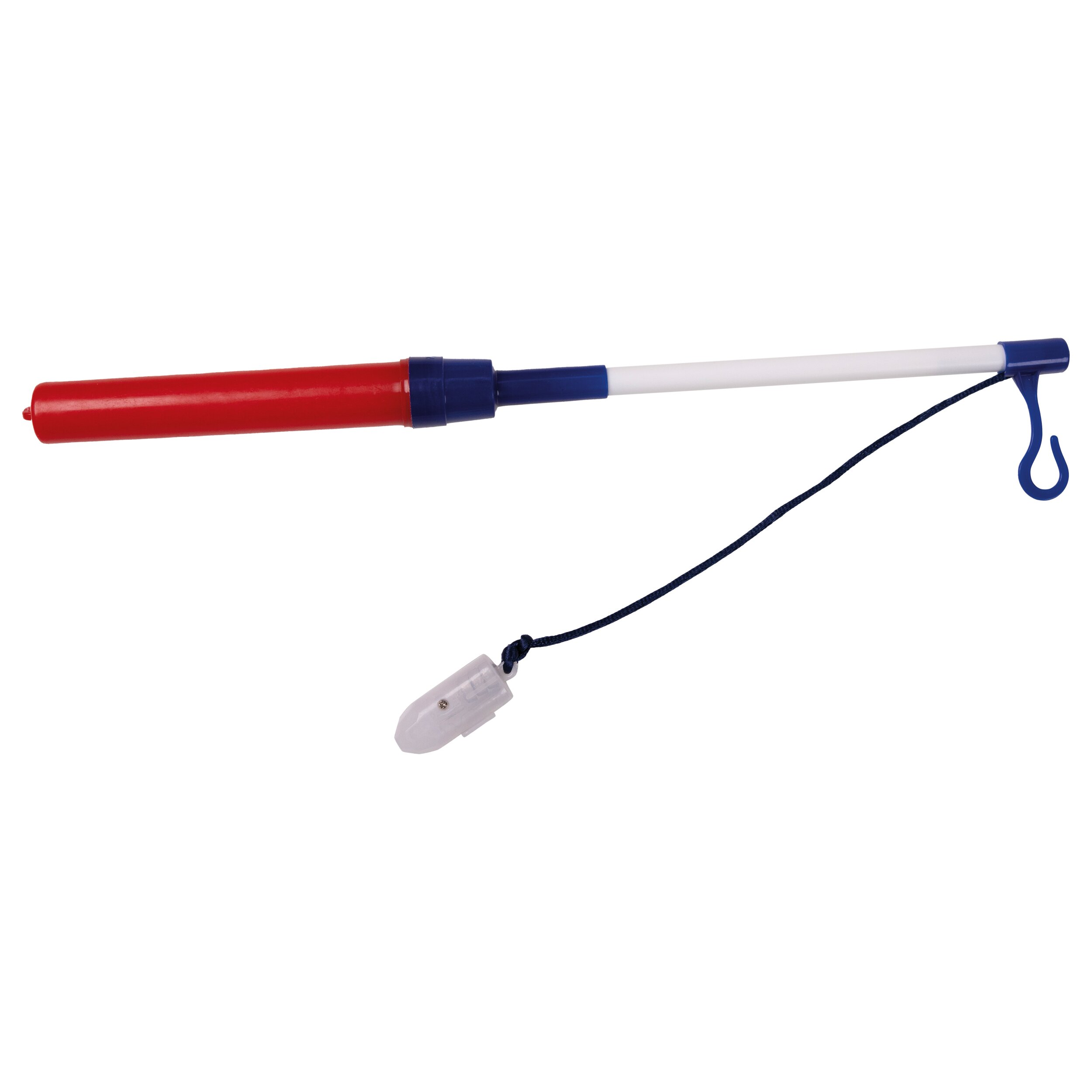 Laternenstab rot/blau/weiß, LED 30cm  