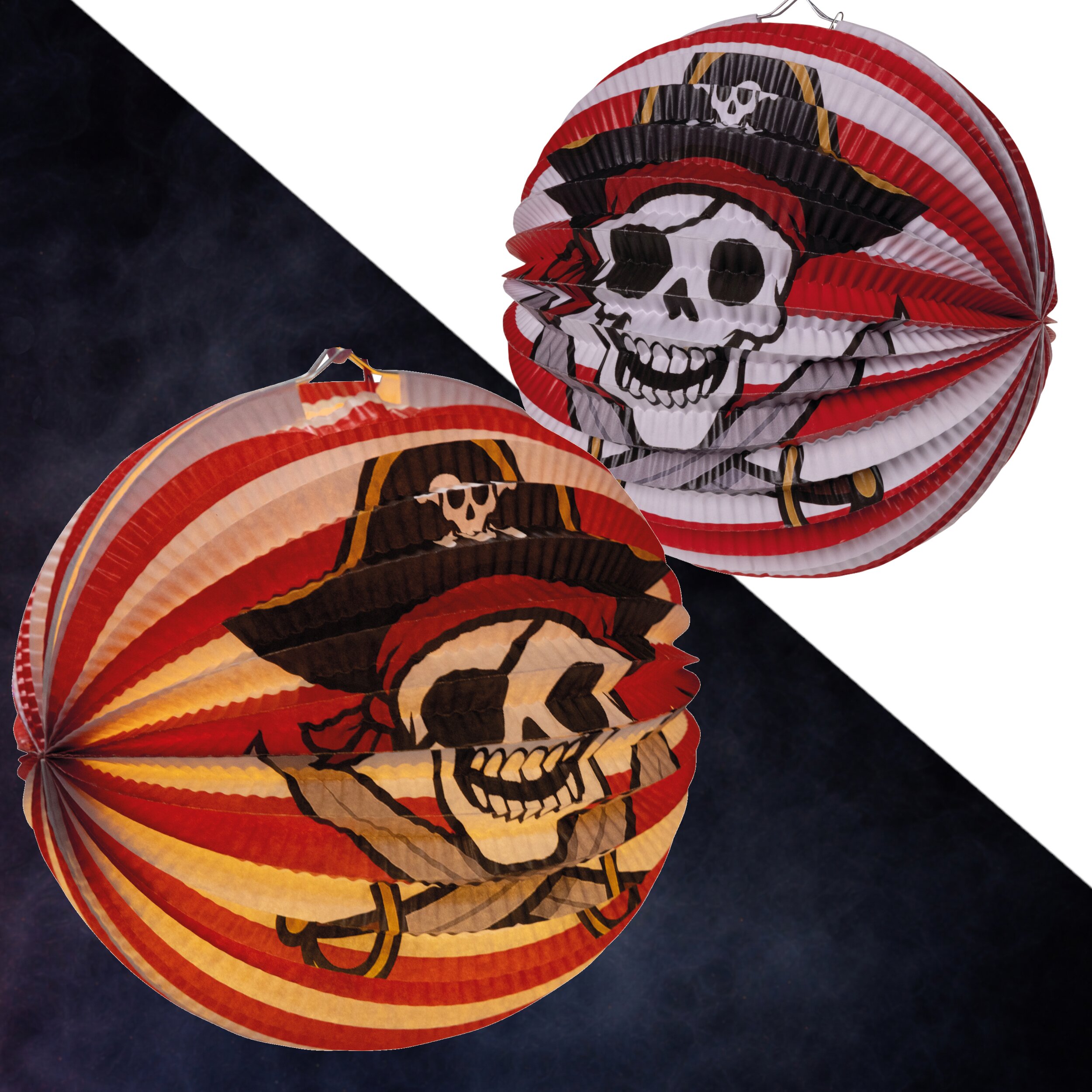 Pirat Laterne, rund ⌀ 25cm