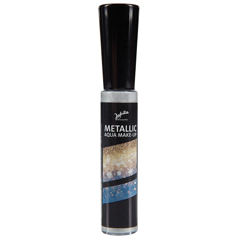 Metallic Aqua Make-up silber