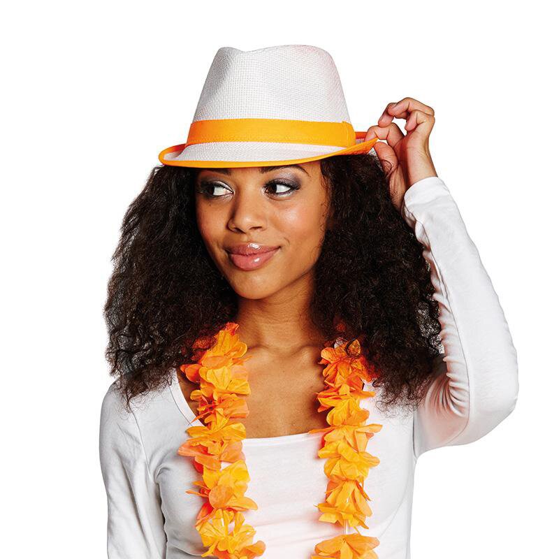 Fedora Stroh neon-orange