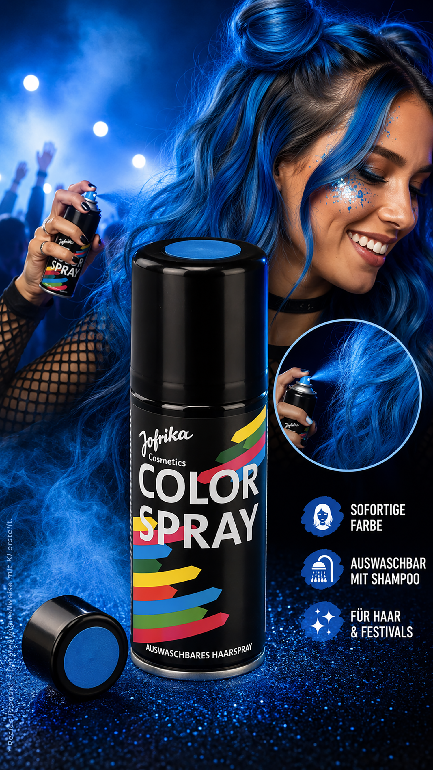Color Spray blau