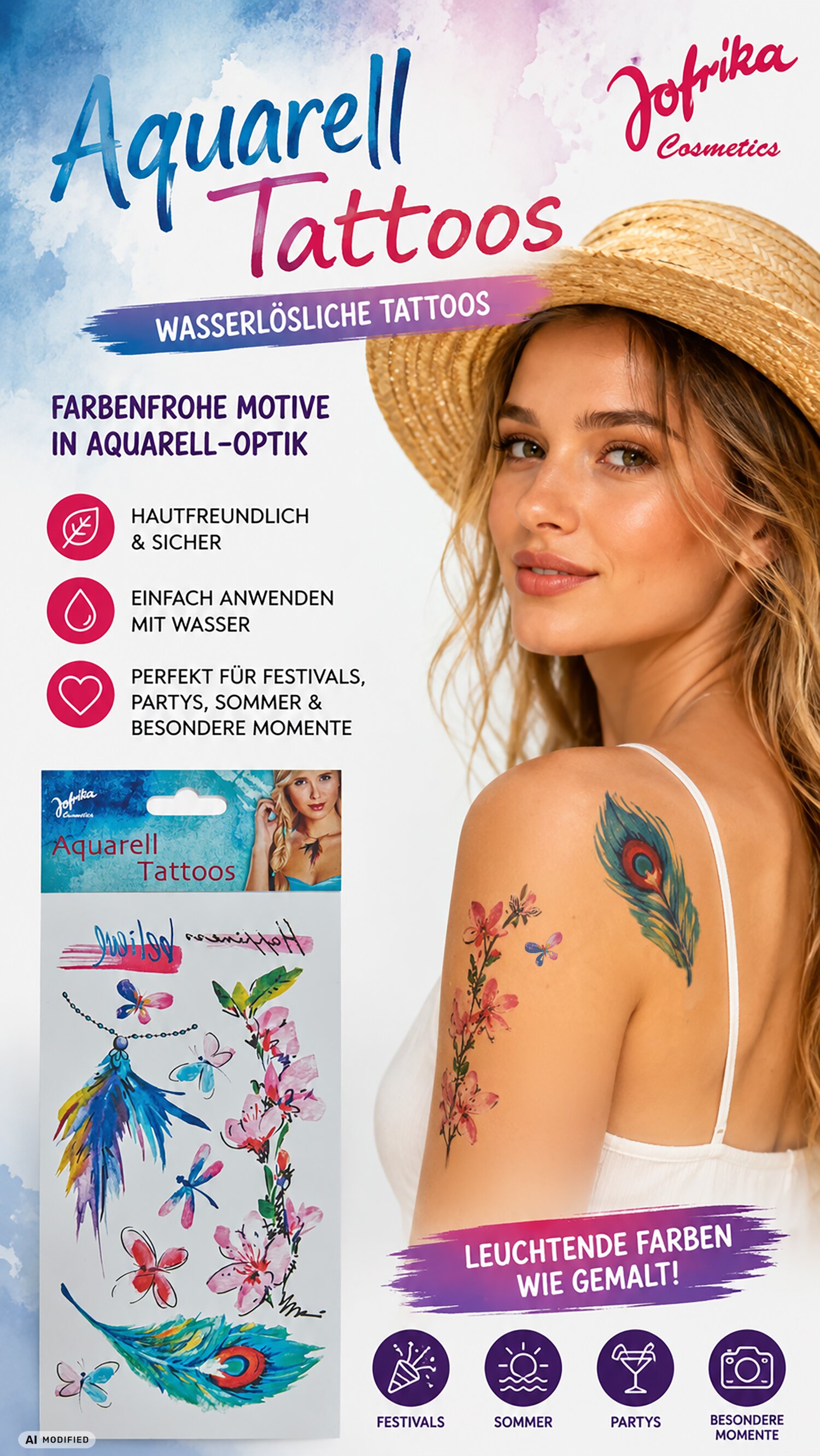Aquarell Tattoos Beauty 