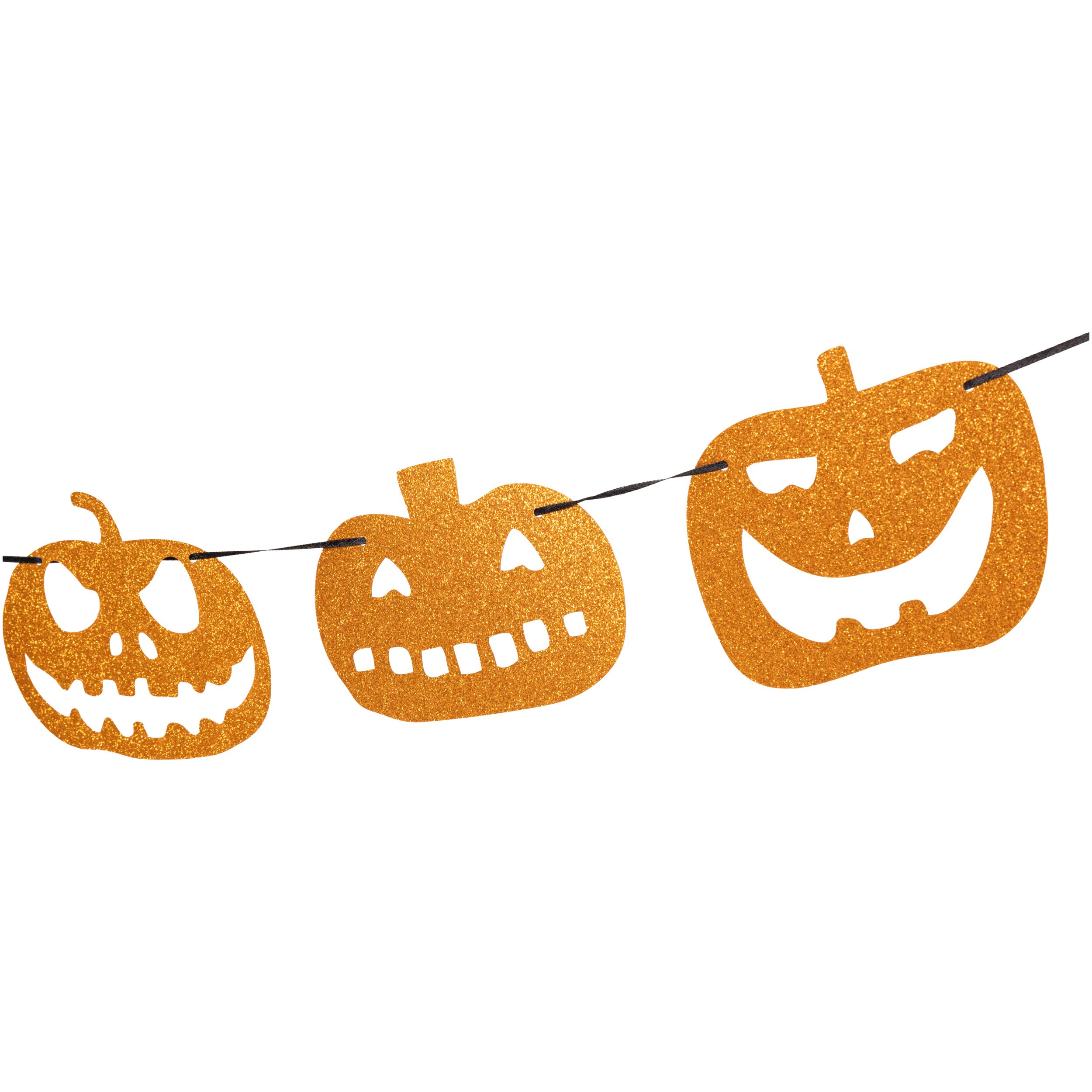 Glittergirlande Kürbis ca. 3mtr.