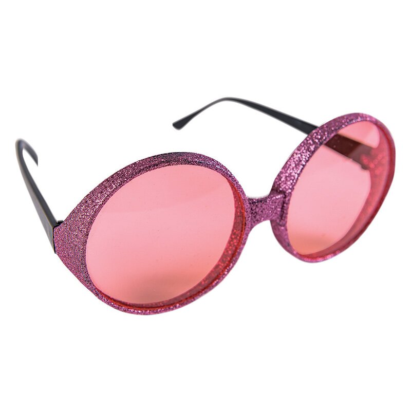 Disco glasses, pink glitter