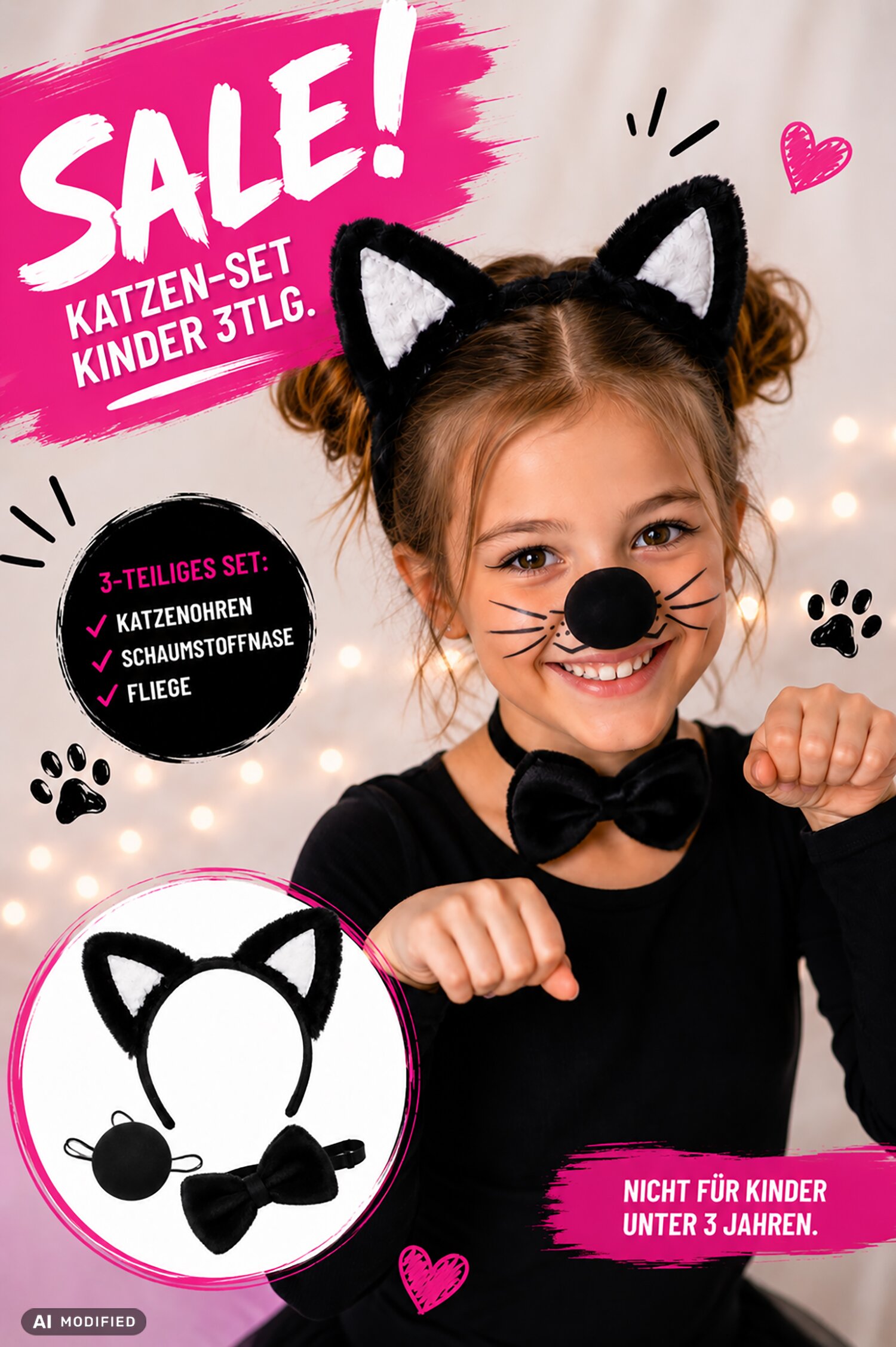 Cat set, 3 pcs, child