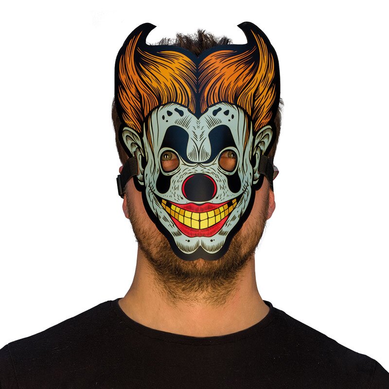 Horror Clown Maske LED