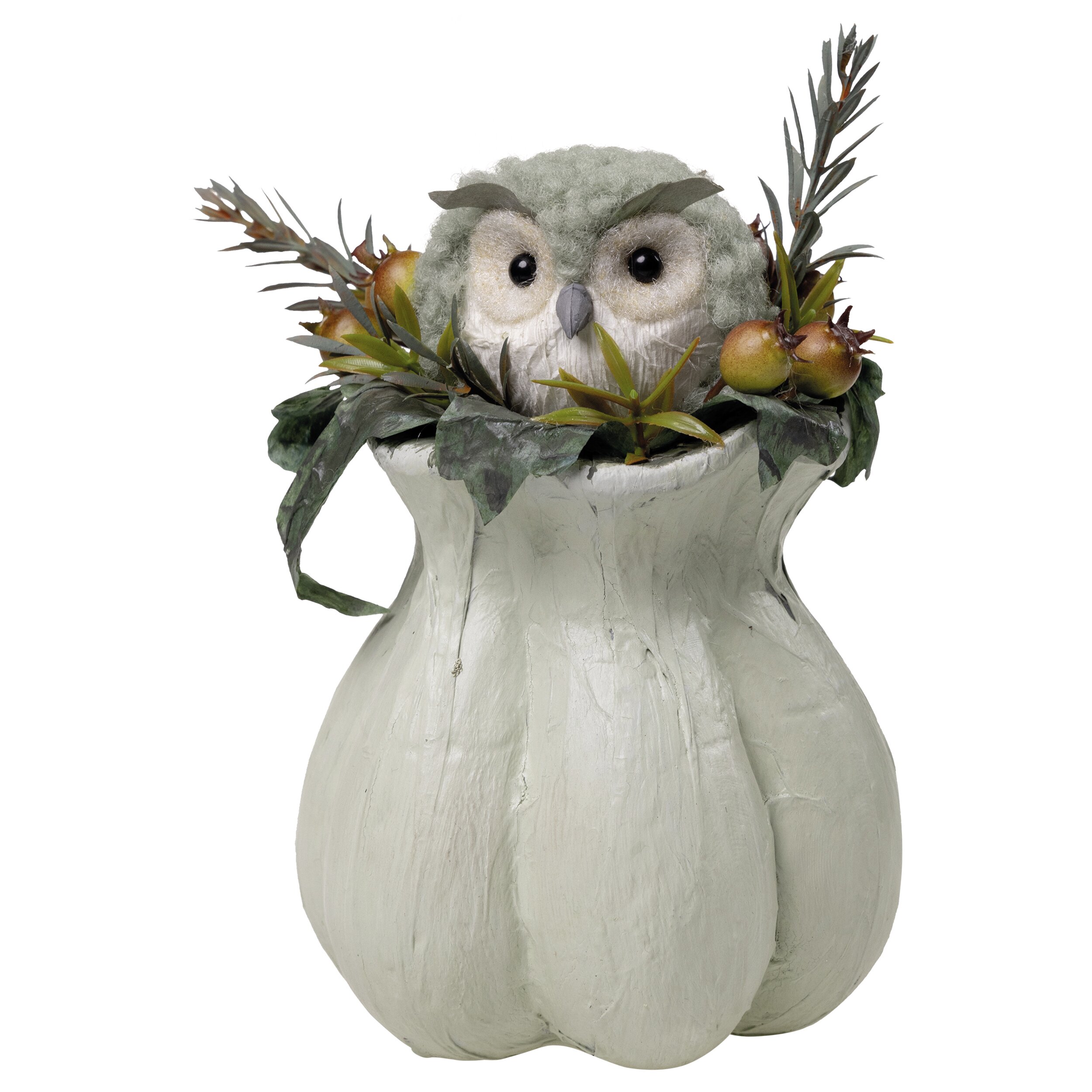 Vase mit Eule