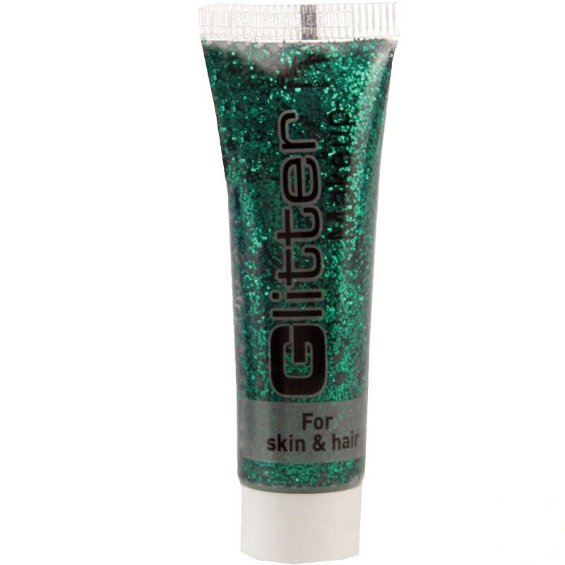 Glitter make up green