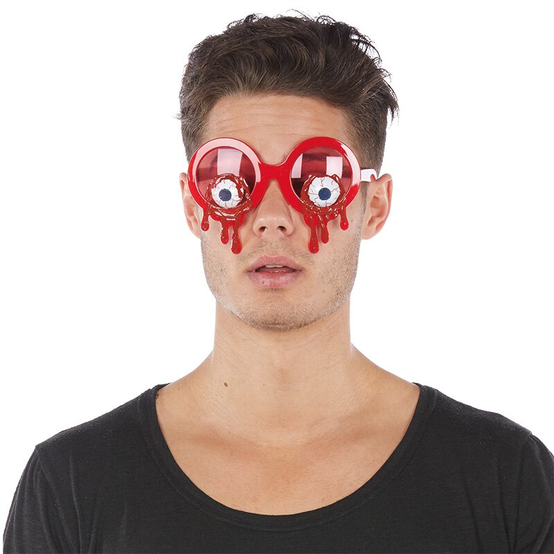 Brille blutige Augen