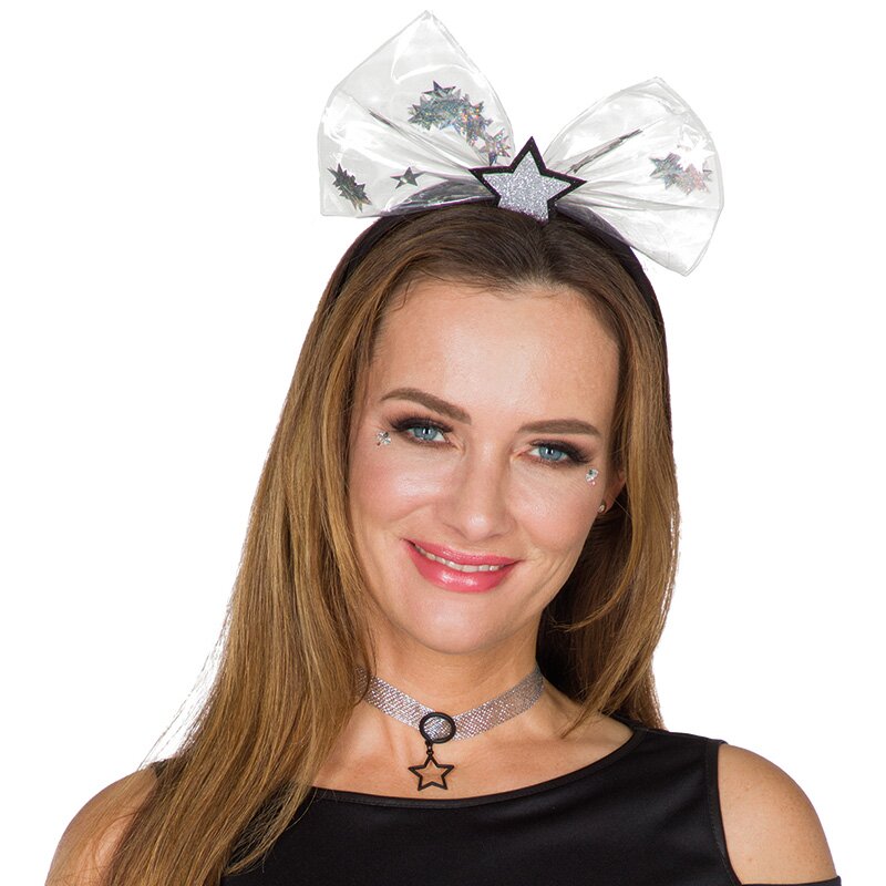 Stars headband, silver
