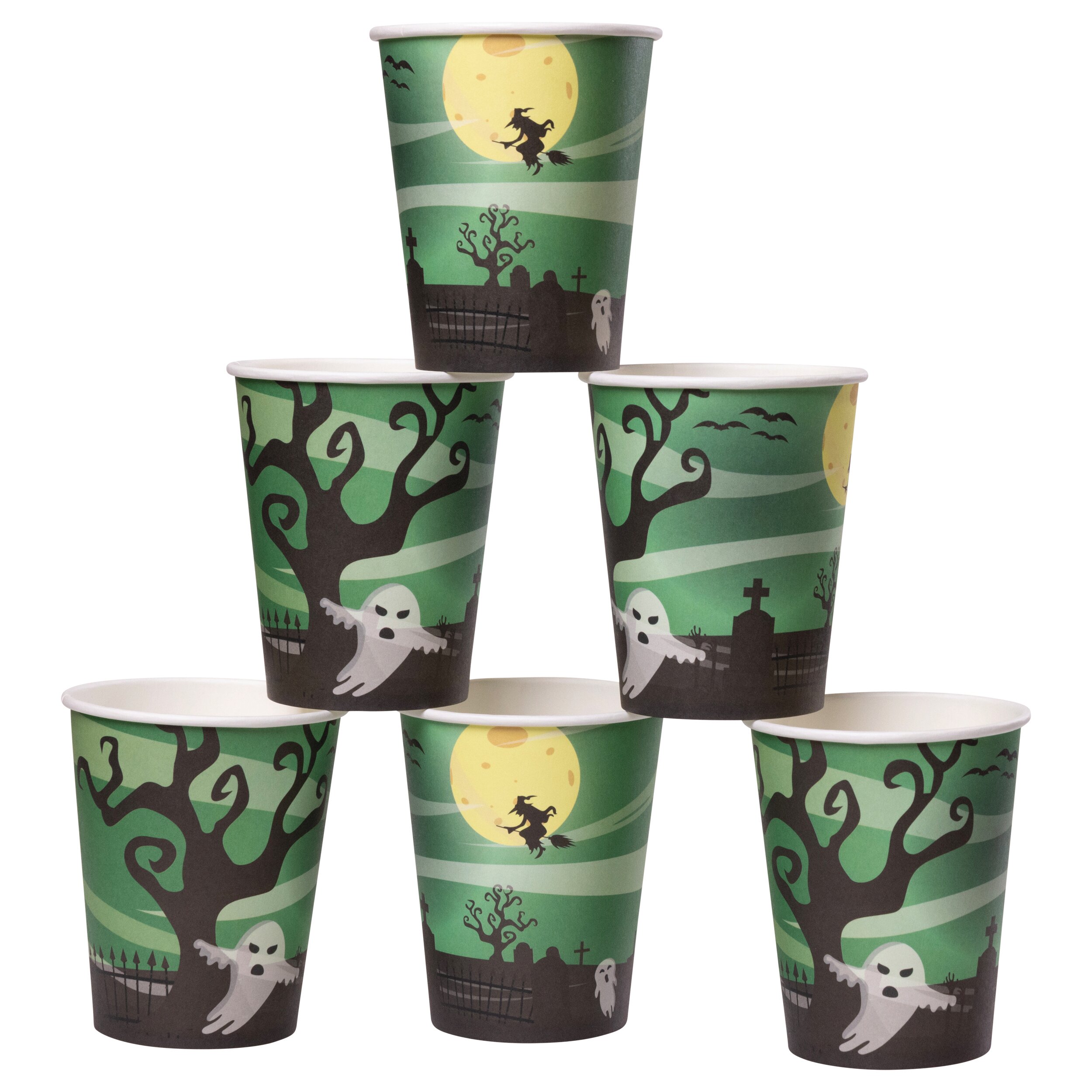 Pappbecher Geist 6tlg., ca.266 ml