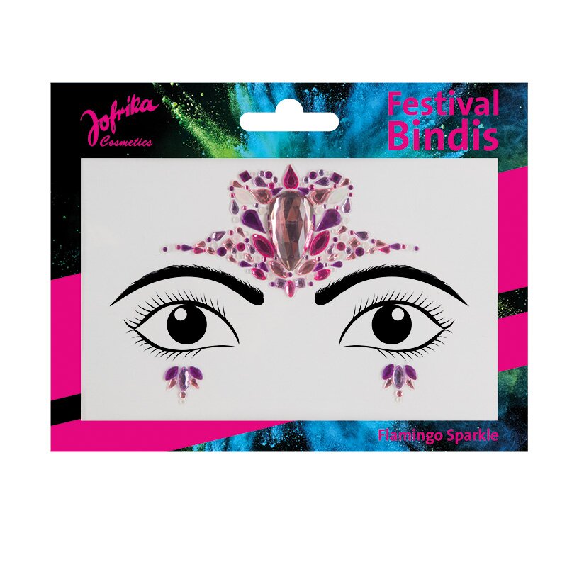 Festival Bindi: Flamingo Sparkle