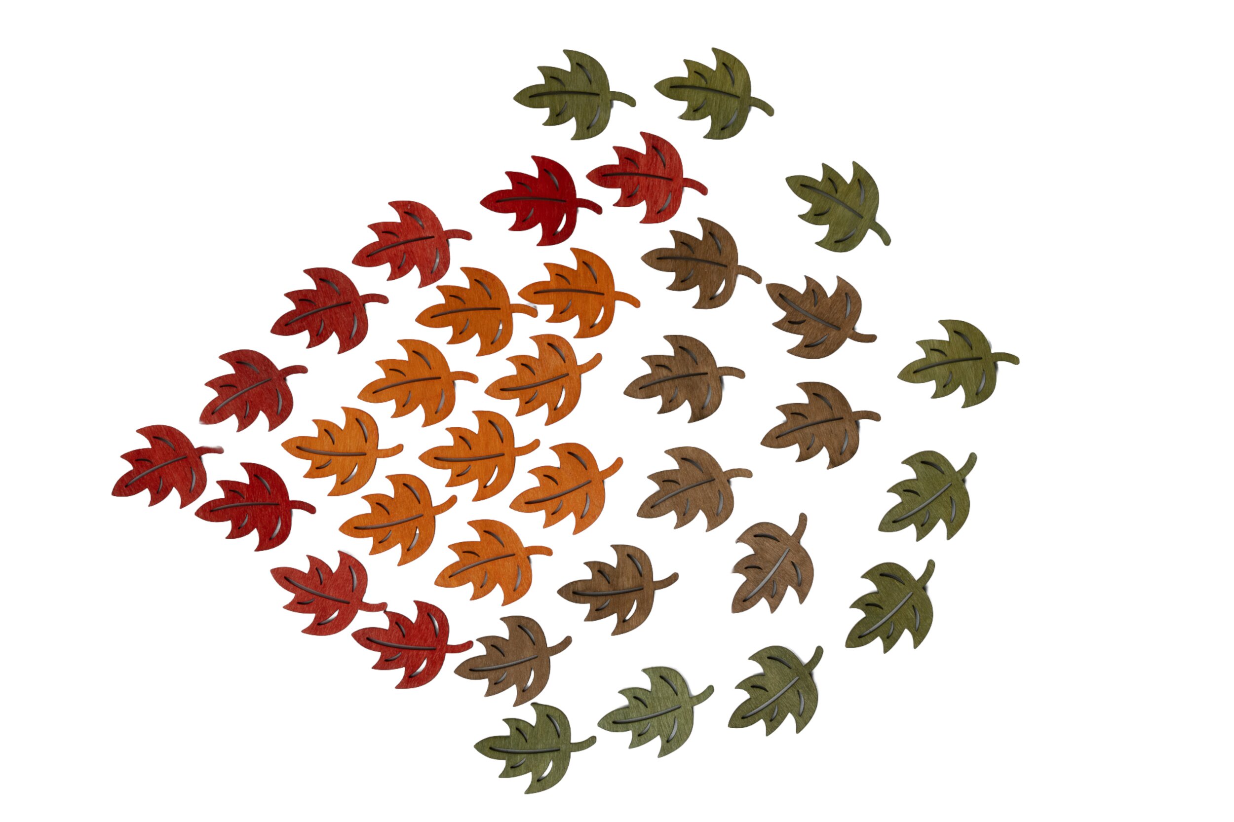 Blätter Streudeko 3 x 4 cm, 36 Stck. Box