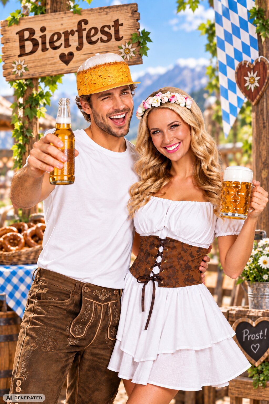 Kleid Casey 13823 Bierfest Werbung.