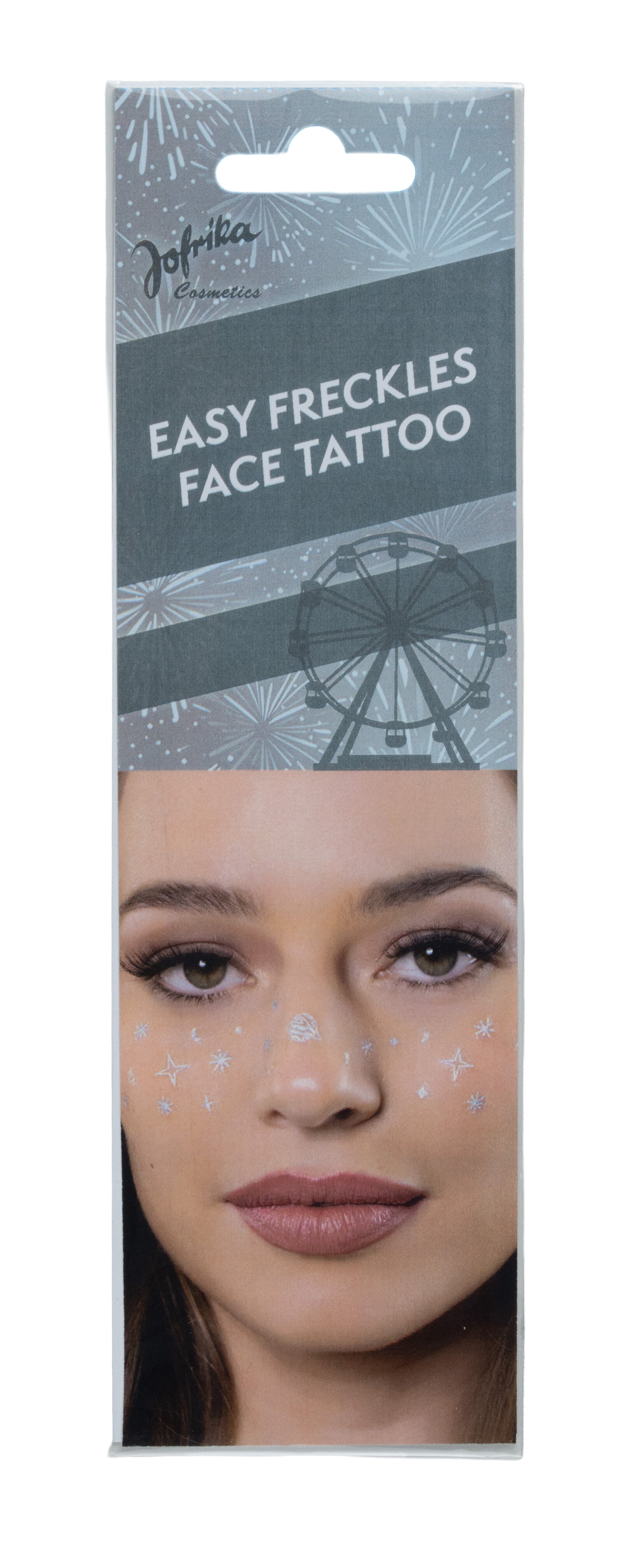 Easy Freckles - Face Tattoo, Universe silber