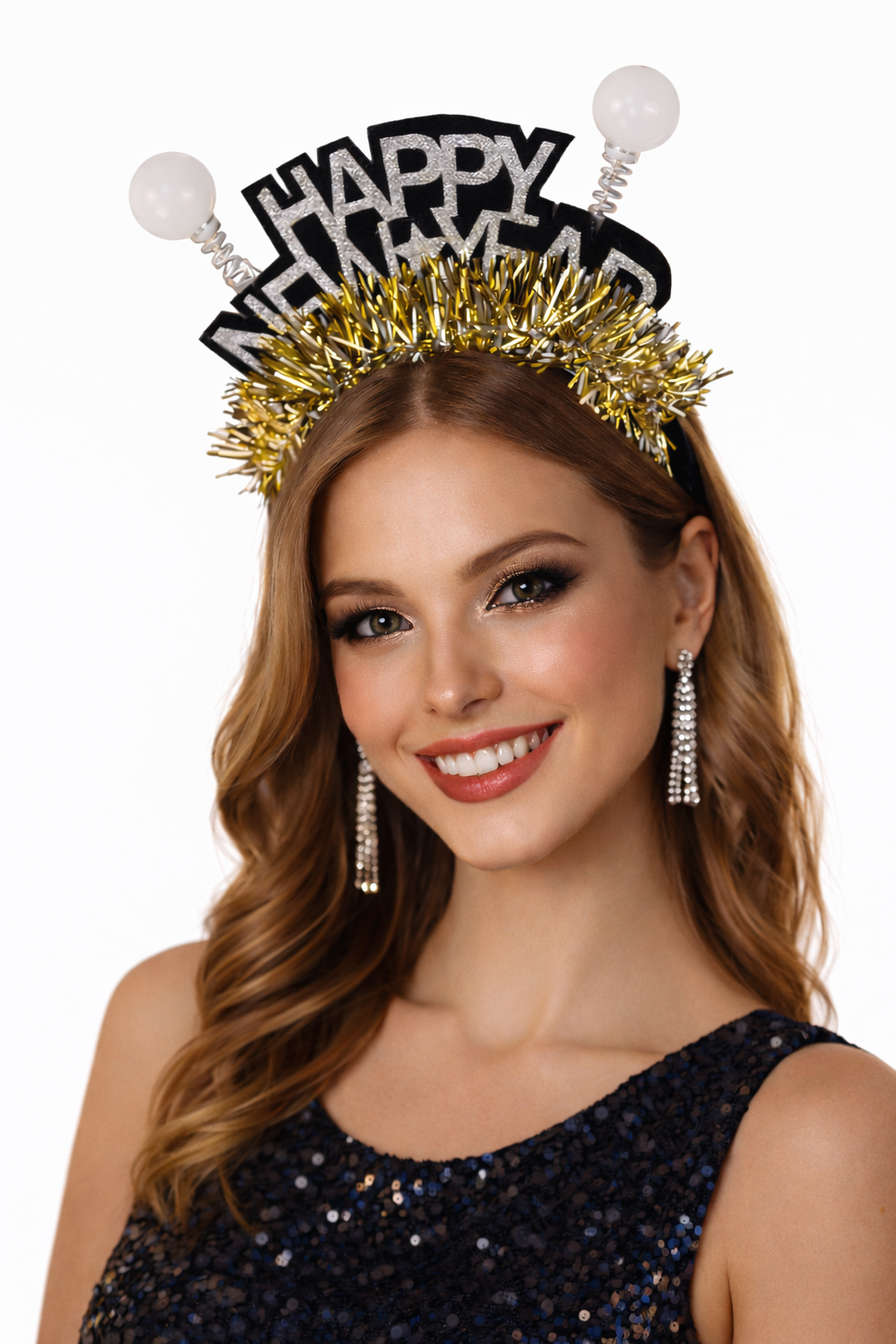 Happy New Year Haarreif LED