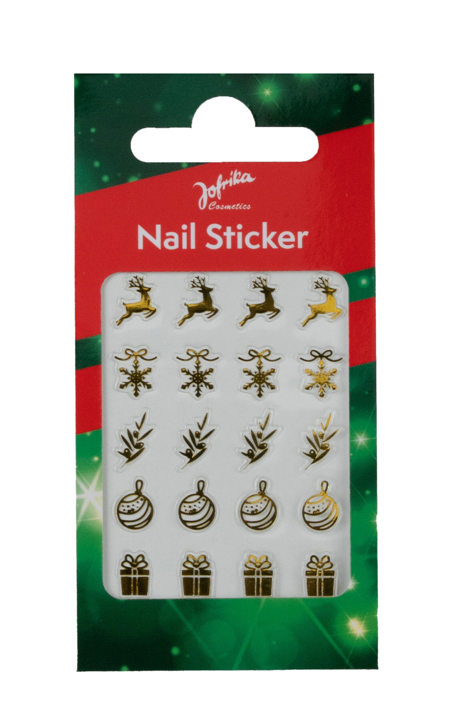 Nailsticker Weihnachten gold