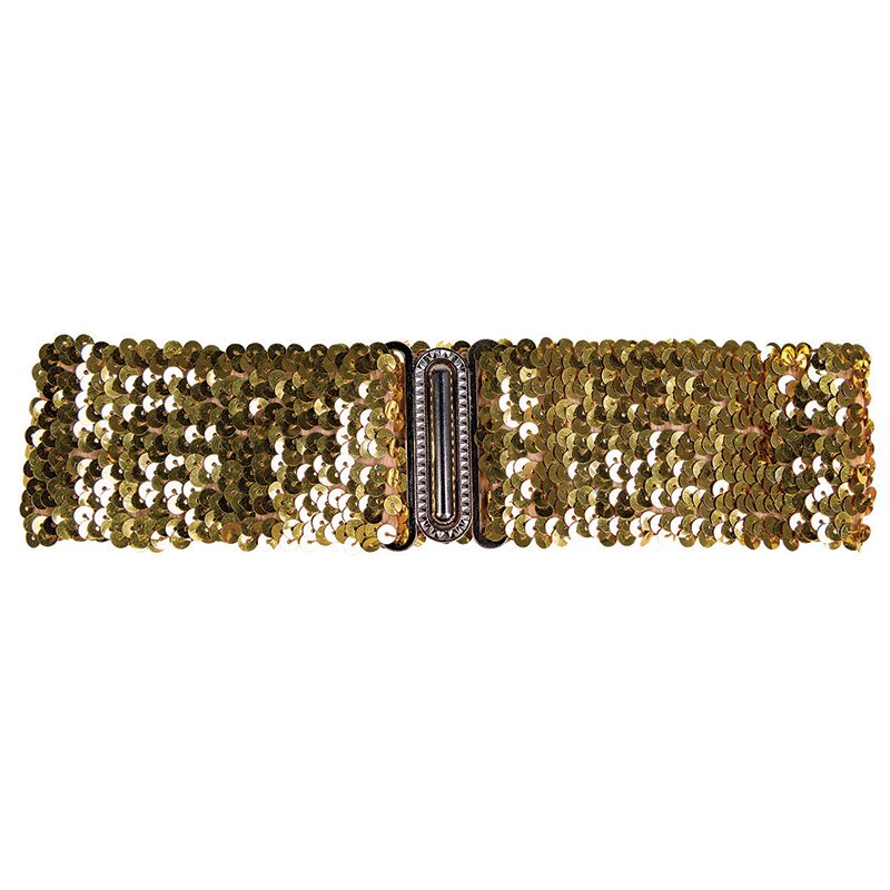 Gürtel Pailletten gold