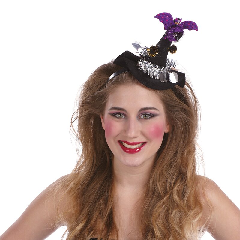 Headband witch hat black