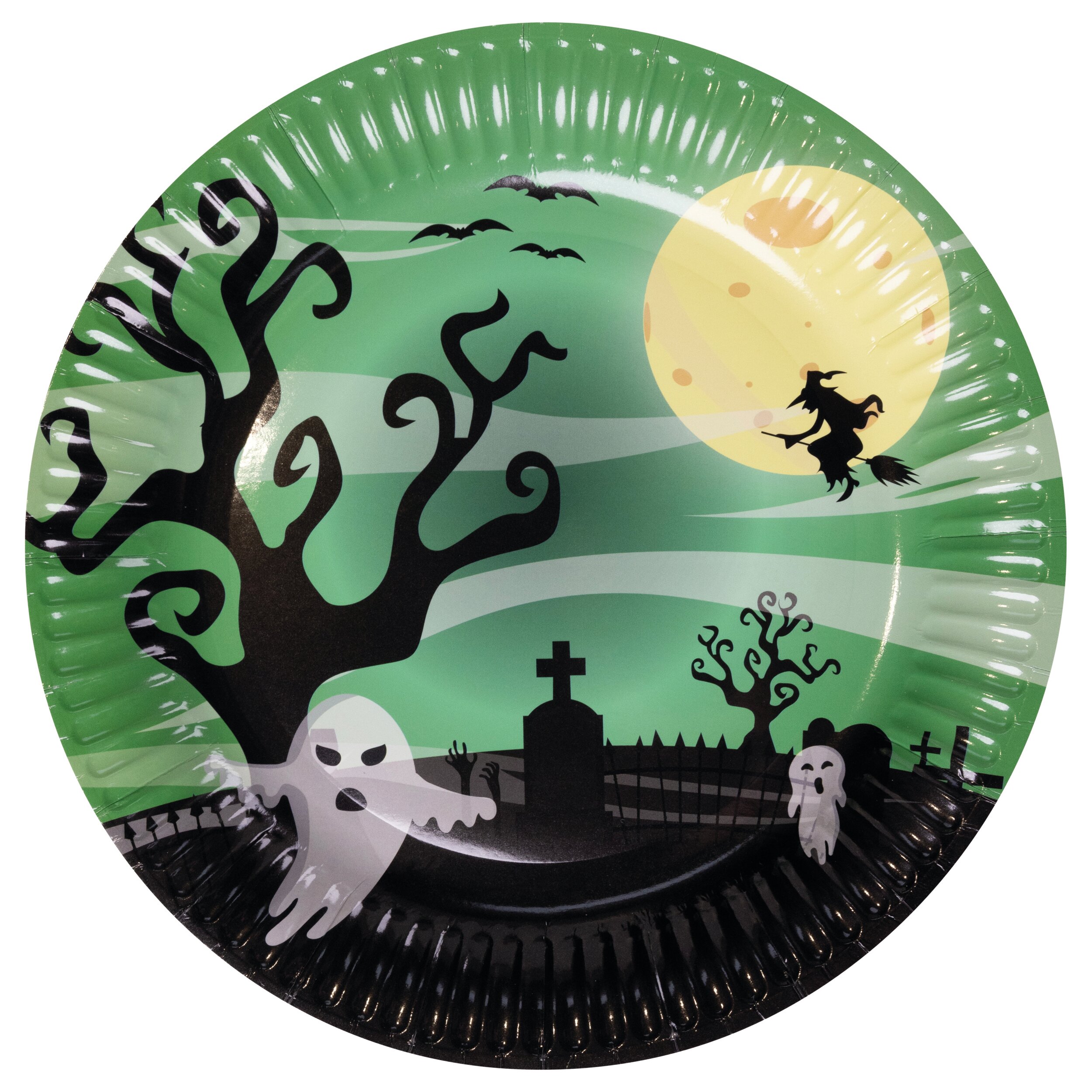 Pappteller Geist 6tlg.Ø ca. 23 cm