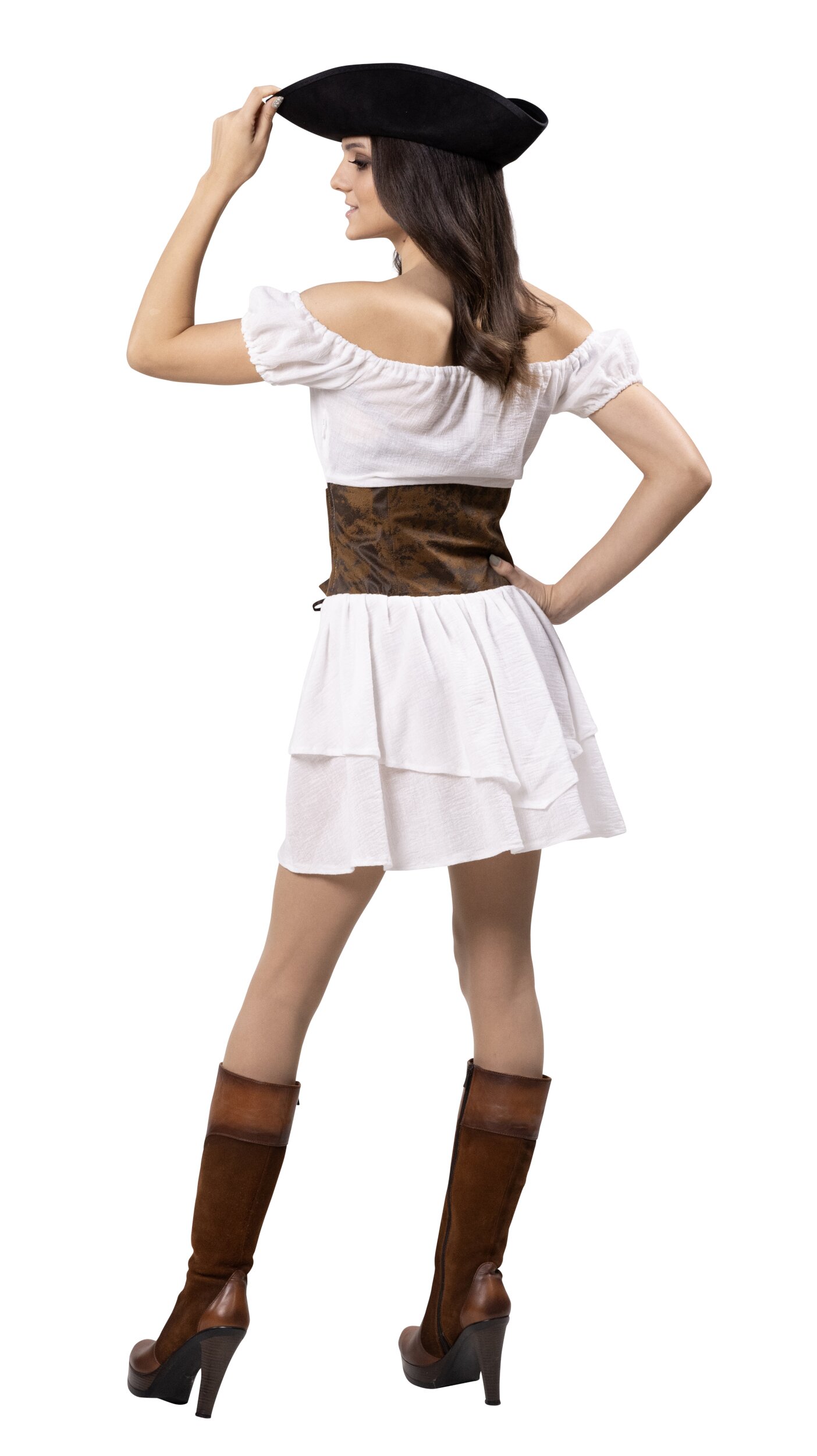 Kleid Casey 13823 als Piratin, Rückenansicht