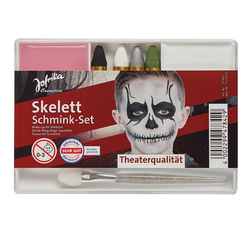 Schmink-Set Skelett