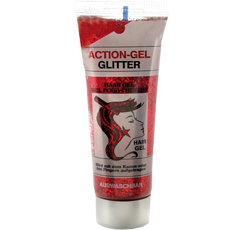 Action-Gel Glitter rot