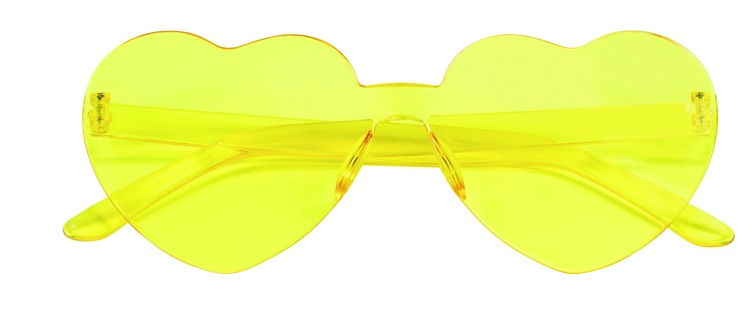 Herzbrille gelb