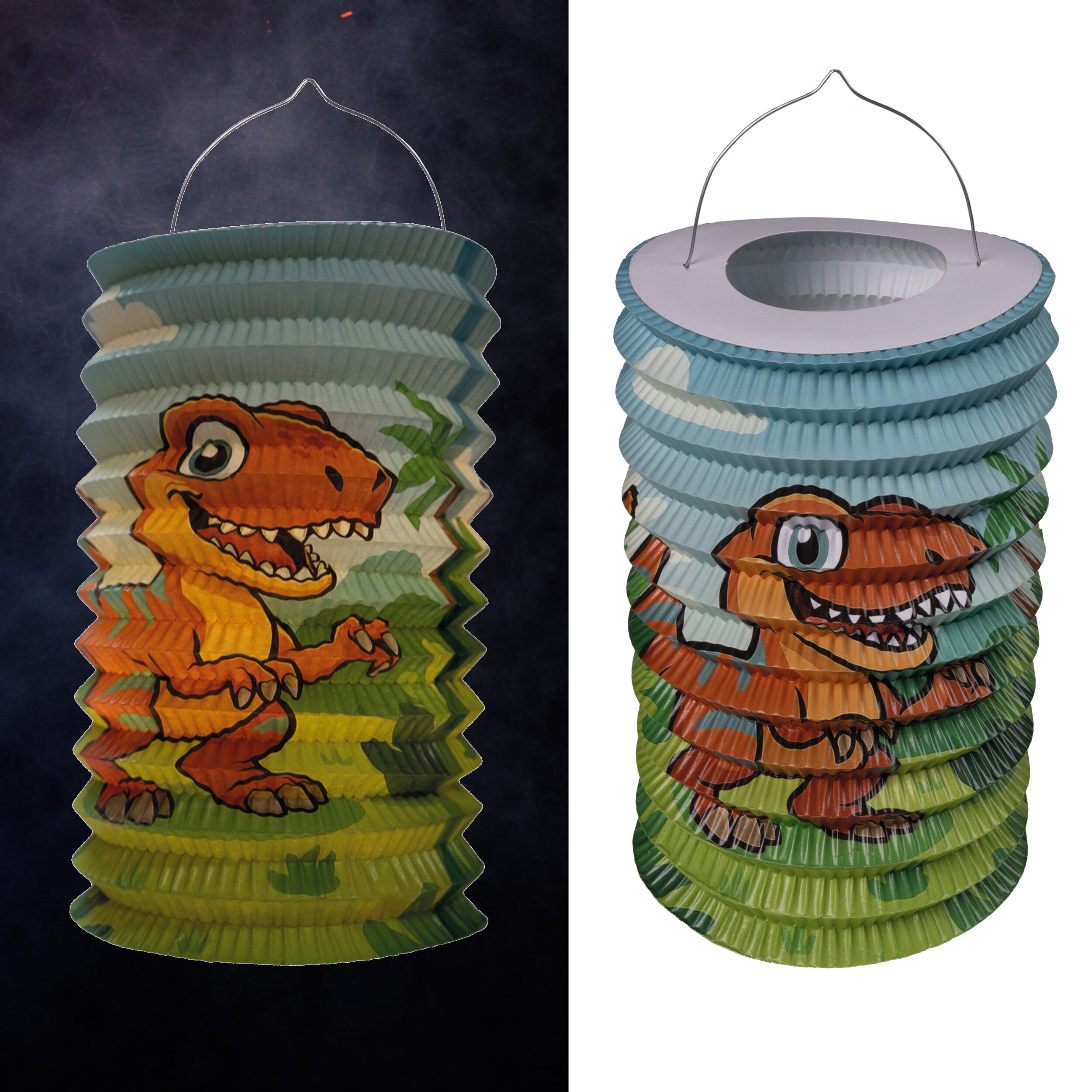 Dinosaurier Laterne, 28 cm hoch
