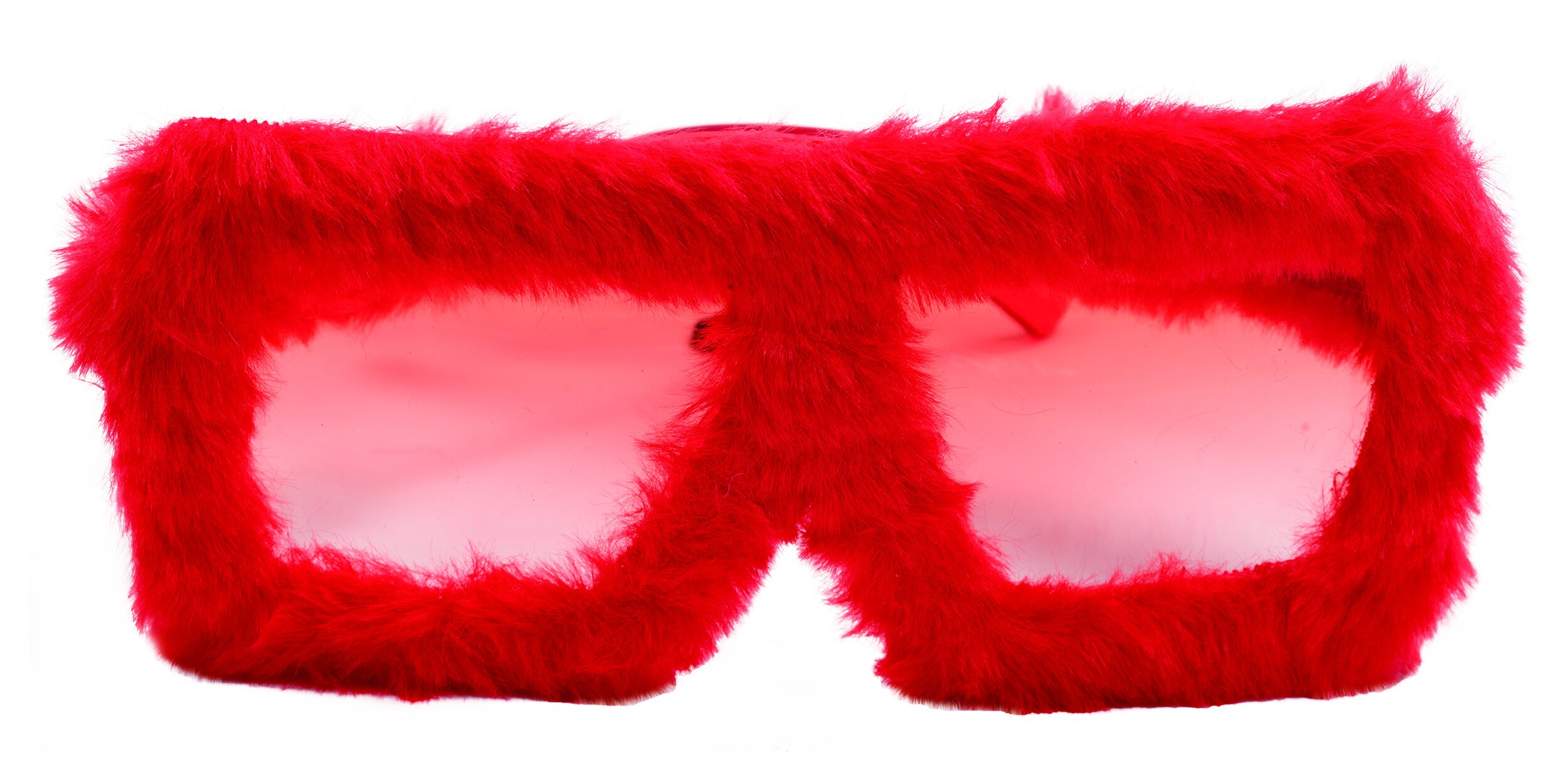 Plüschbrille rot
