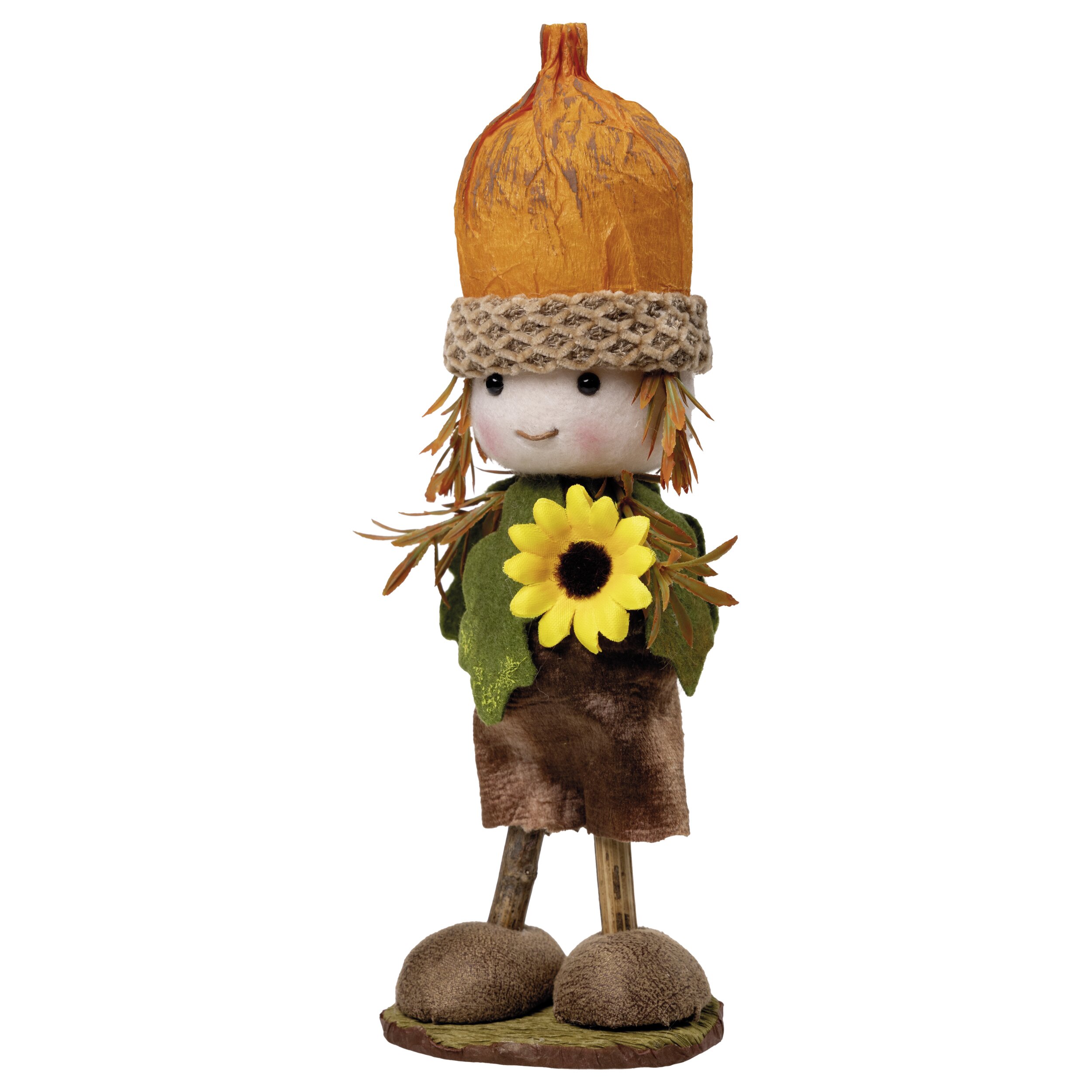 Herbstdeko Eicheljunge ca. 23cm hoch