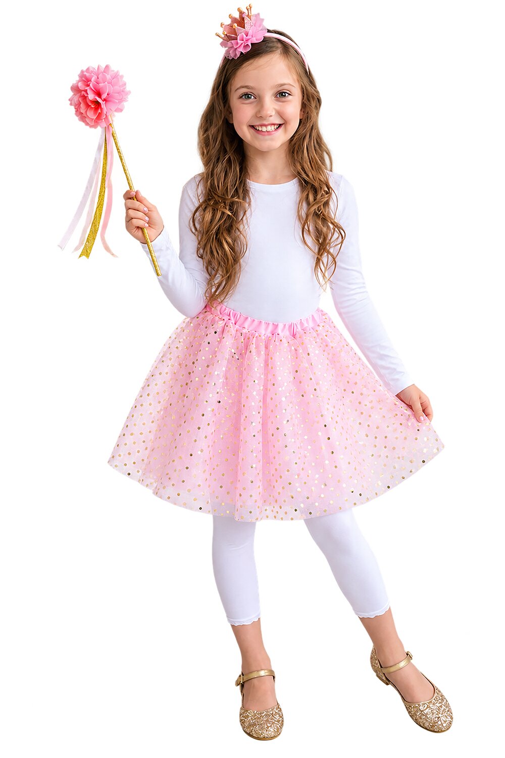 Goldpünktchen Tutu-Set 3tlg.