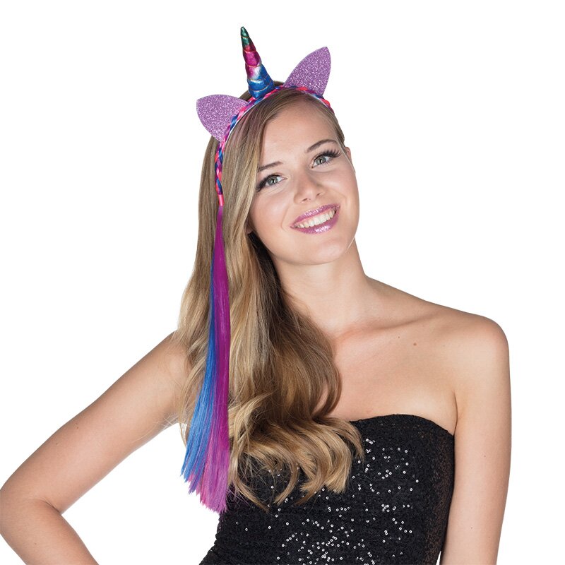 Glitzer Einhorn Haarreif