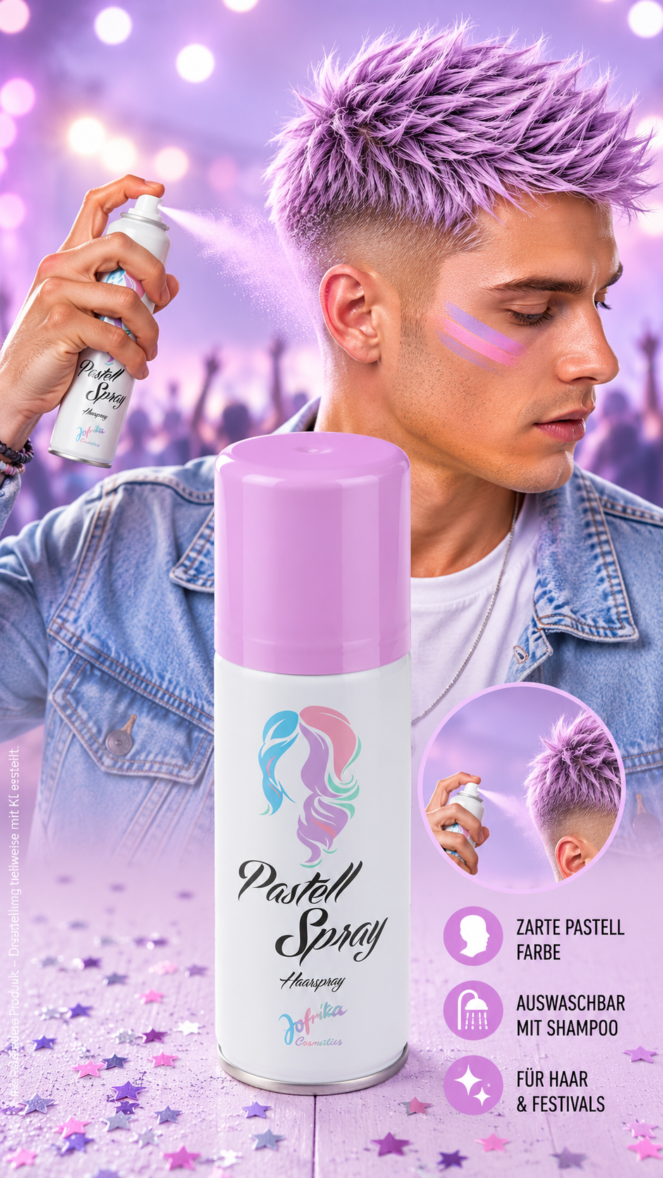 Pastel Hair Spray violet