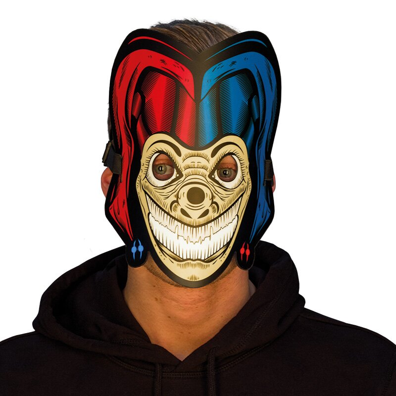 Horror Harlekin Maske LED