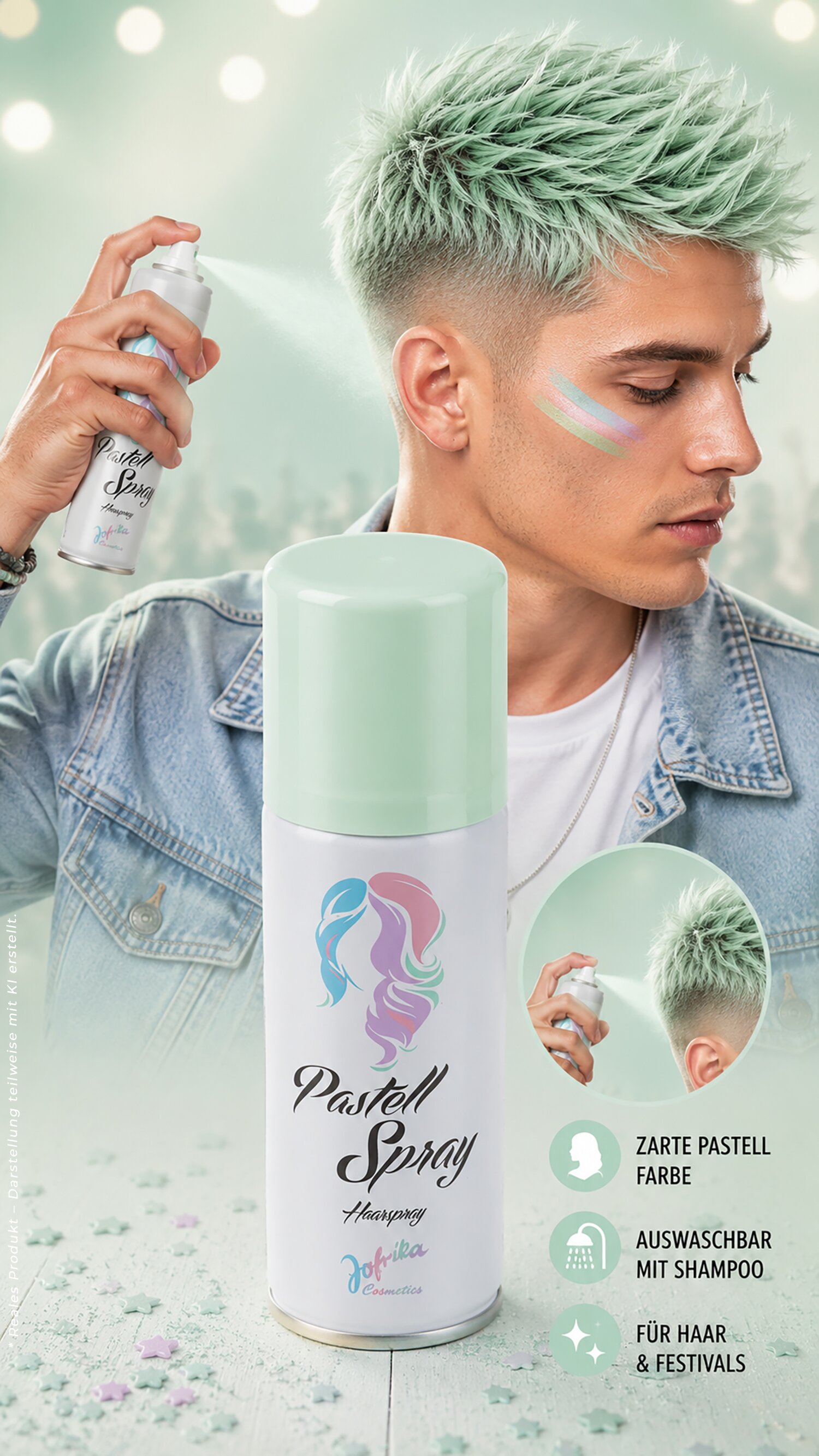 Pastell Spray grün