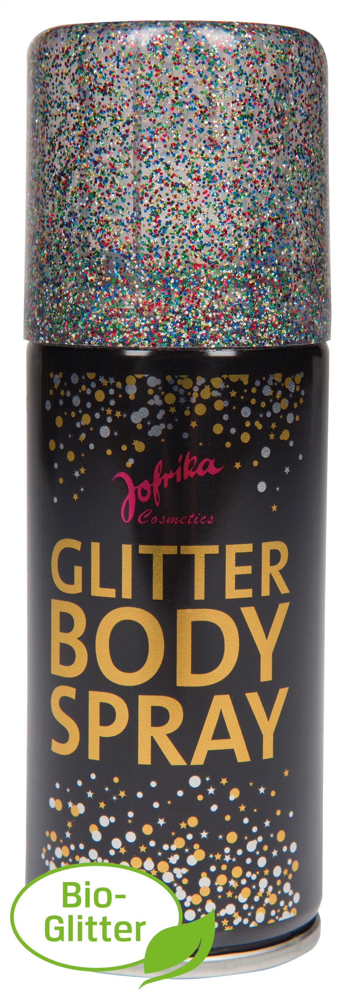 Bio Glitter Bodyspray regenbogen