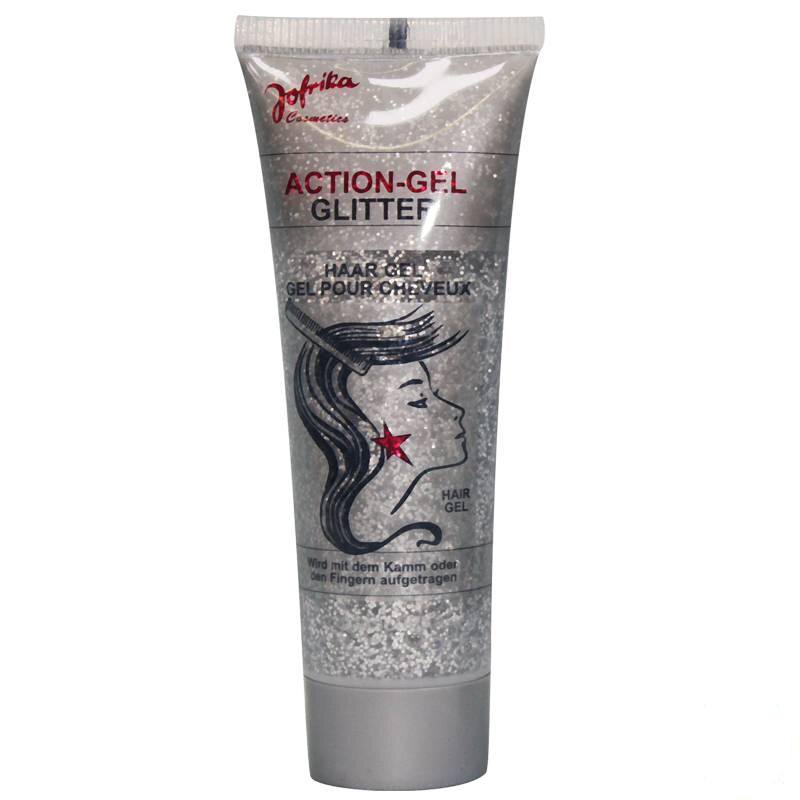 Action-Gel Glitter silber