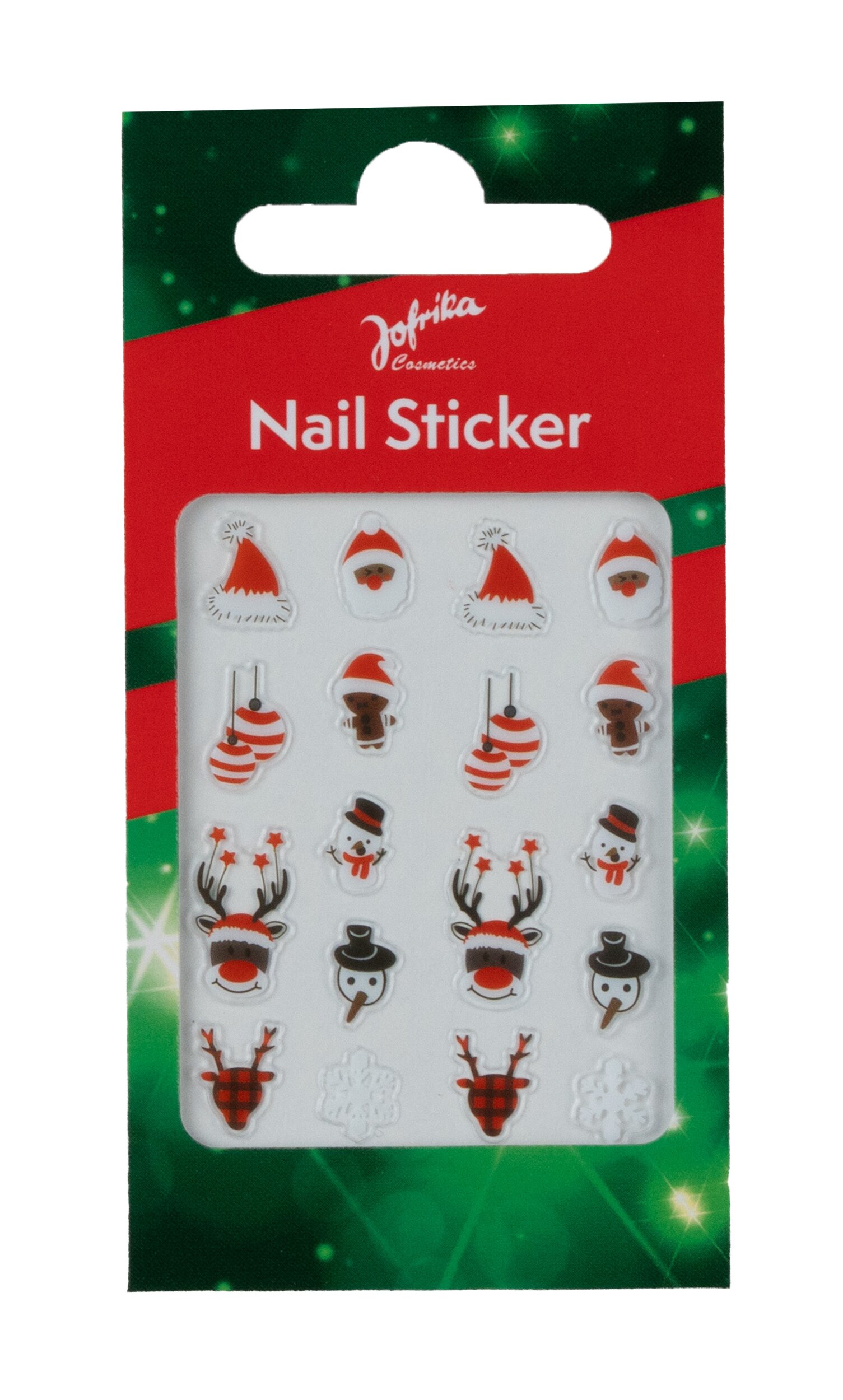 Nailsticker Weihnachten bunt