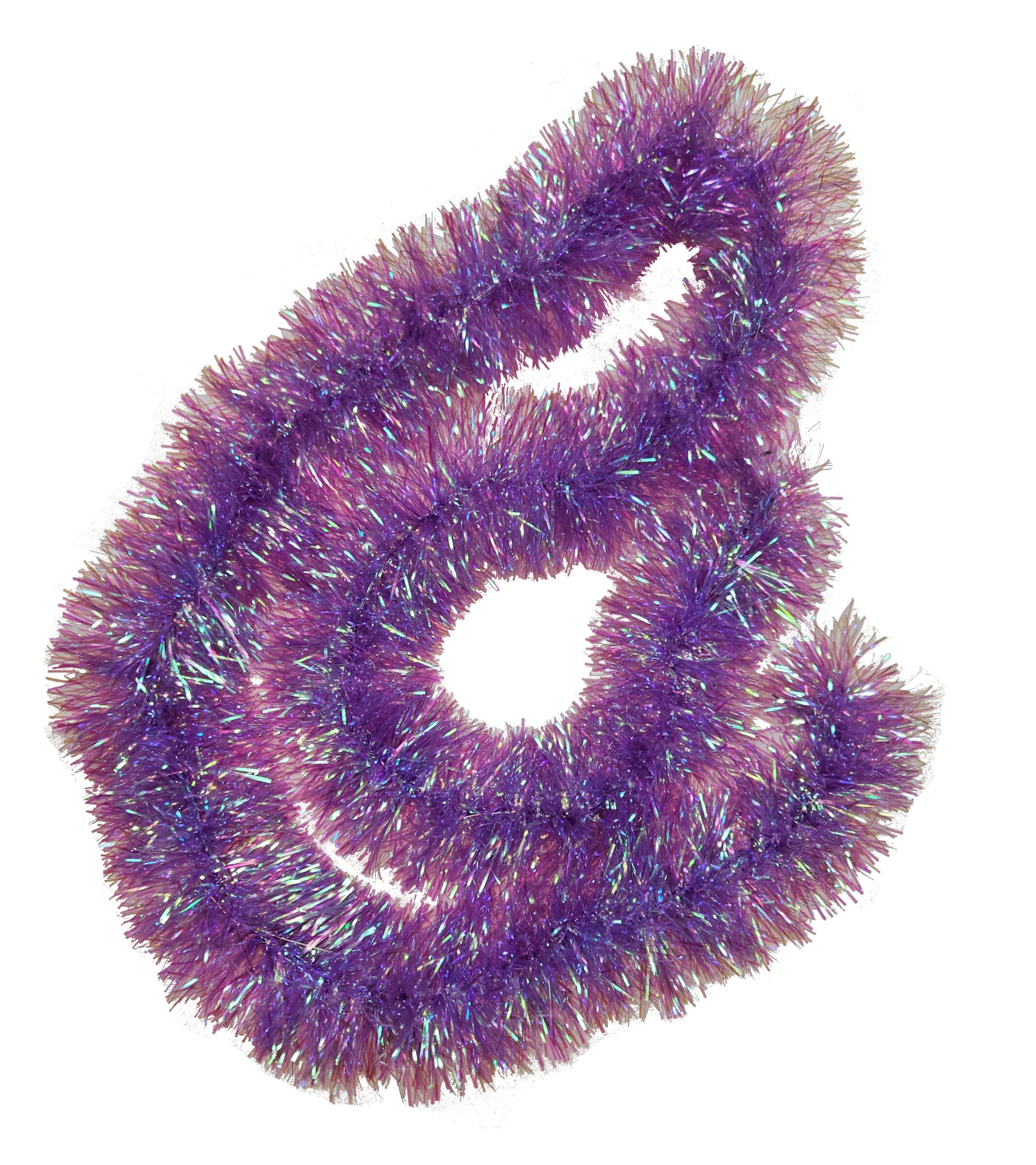 Glitter Boa LED lila