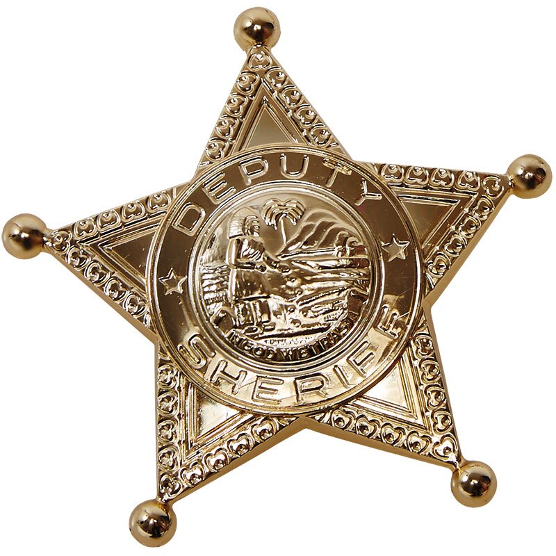 Sheriff star, gold