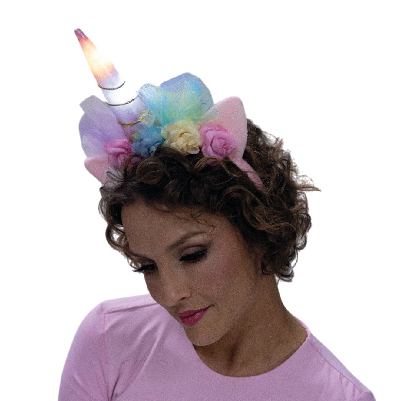 Einhorn Haarreif LED inkl. Batterien