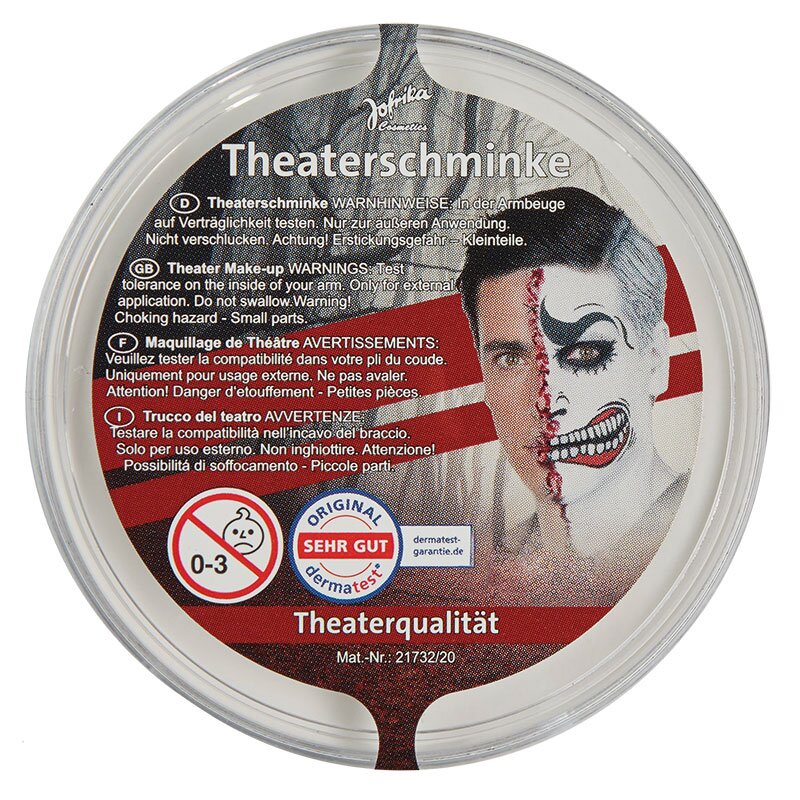 Theaterschminke weiß Halloween