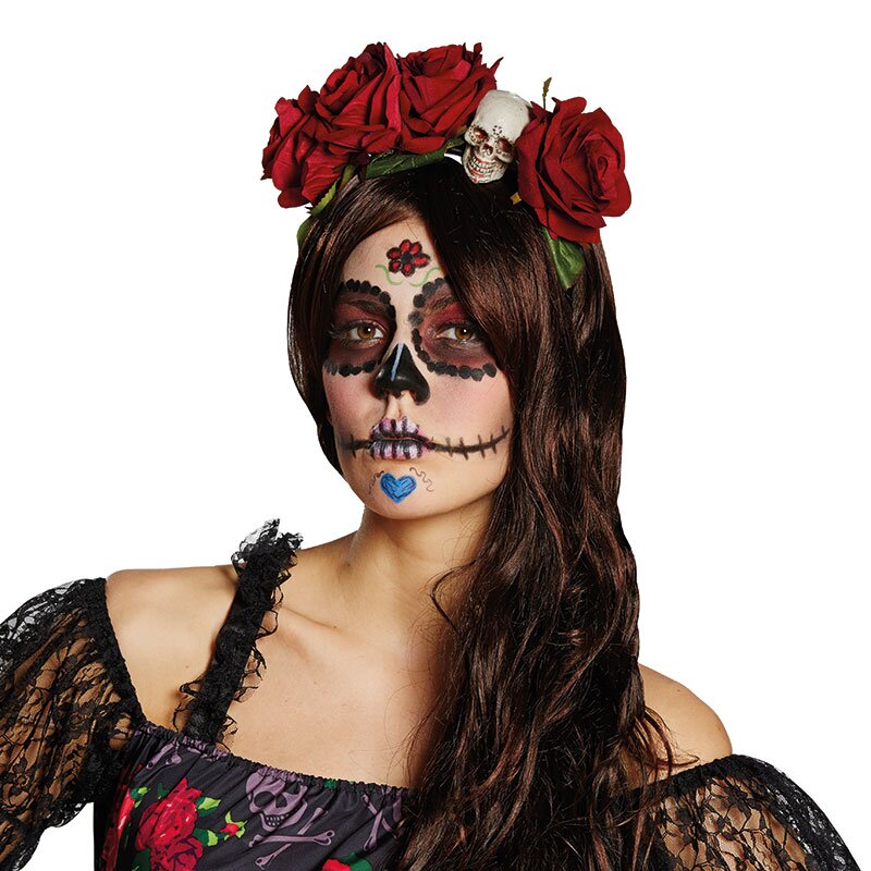 La Catrina Haarreif rot