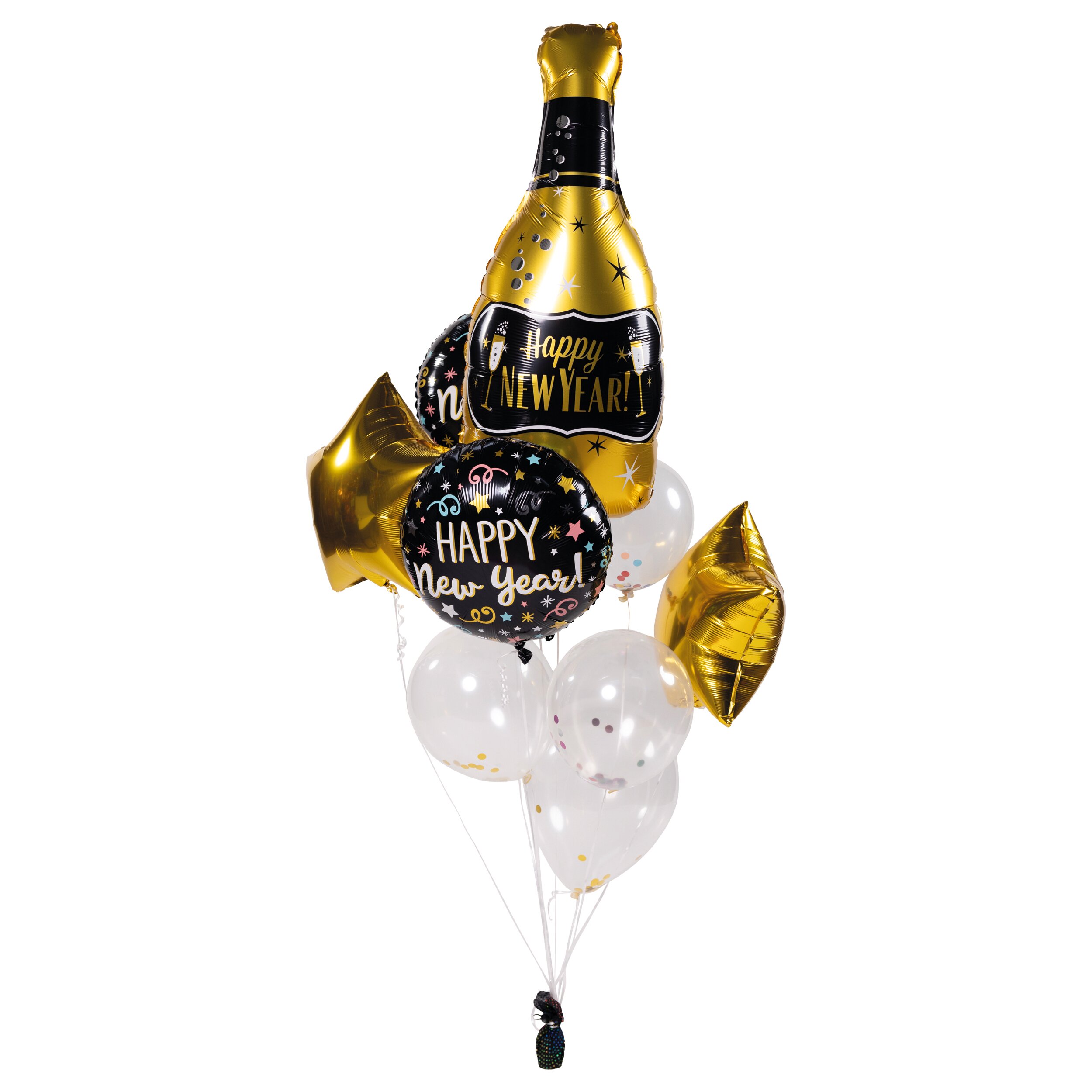 Happy New Year Ballon Set 9tlg.