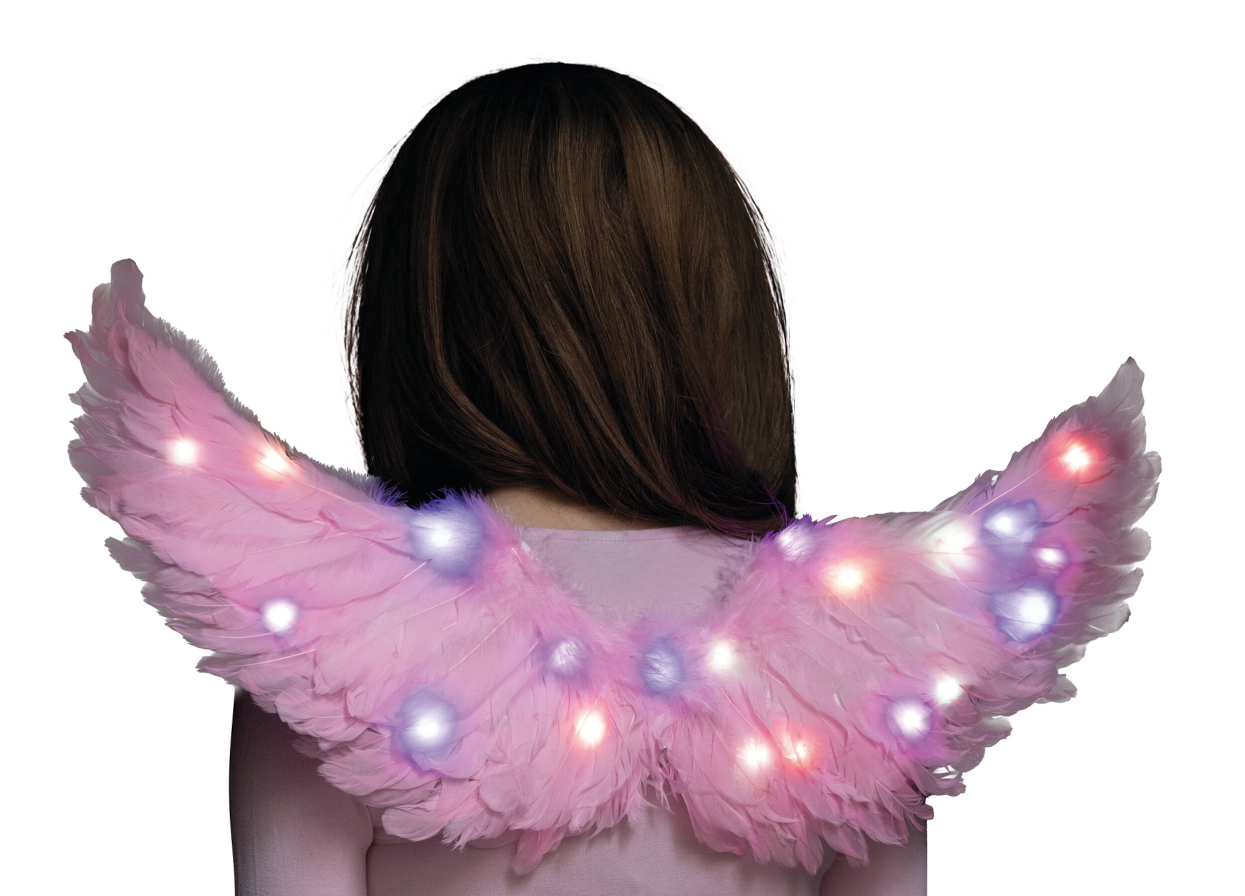 Flügel mit LED rosa inkl. Batterien